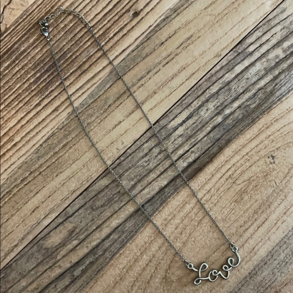 Gold “LOVE” necklace